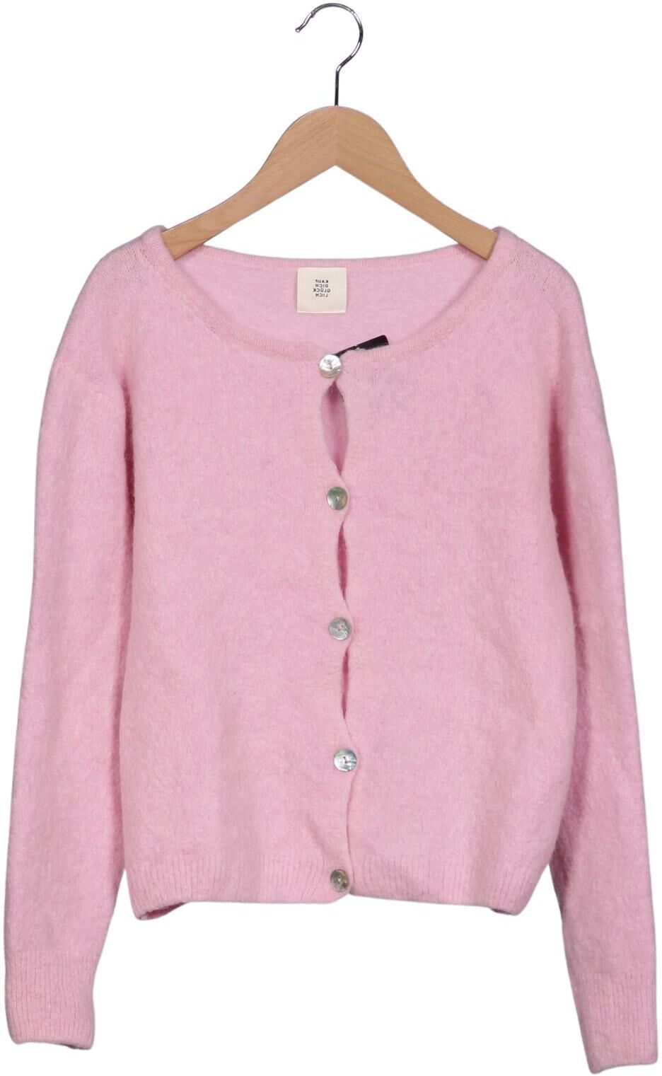 Kauf dich glucklich Damen Strickjacke, Pink, Gr. S, Synthetik / Elasthan / Alpaka / Wolle - Second Hand