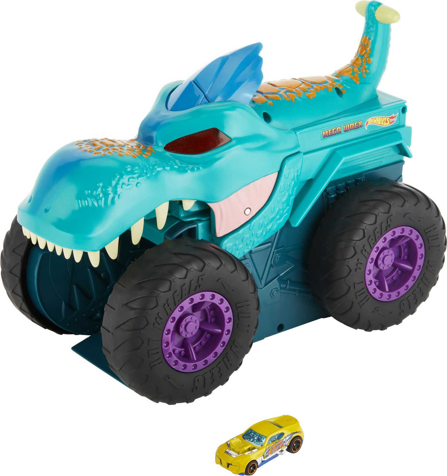 Hot Wheels Monster Truck Mega-Wrex inclusief speelgoedauto
