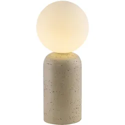 Just Light, Tischlampe, LED Tischleuchte SW TRAVENTA E14 wechselbar, Schnurschalter, travertinoptik (E14)