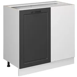Vicco, Regal, Küchenfront R-Line, Anthrazit Landhaus, 46 x 71.6 cm Möbelfront für den Eckunterschrank
