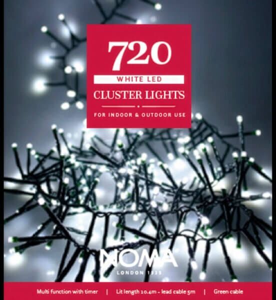 Noma 720 LED White Multifunction Cluster Lights