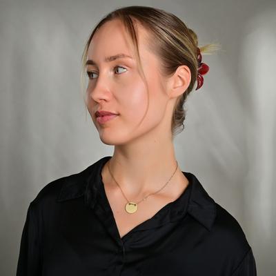 Kette ohne Anhänger ADELIA´S "Halskette mit Anhänger – Münze aus Edelstahl", gold, Halsketten, Damen, 43cm, Edelstahl, Ideal zum Verschenken – schlicht und stilvoll