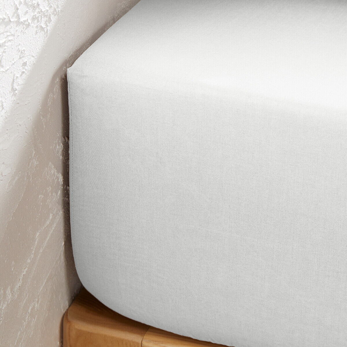 LA REDOUTE INTERIEURS Drap housse uni polycoton, bonnet 25cm, Scenario