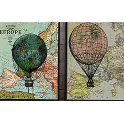POSTER Set Mit 2 Ballons Feier 30X40cm Rahmenlos