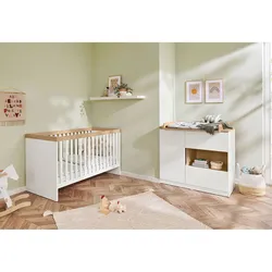 Pinolino 2-tlg. Babyzimmer-Set Linje breit, weiss