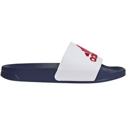 adidas Adilette Shower Badelatschen Herren HQ6885 - cloud white/better scarlet/victory blue 44.5