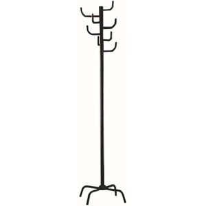 Haku-Möbel Garderobenständer Cactus, schwarz, mit 8 Haken, aus Metall, 180 x 48cm