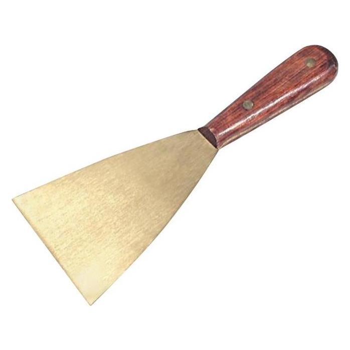 Trufa Messingspachtel Breite 80 mm Blattstärke 2 mm besonders stabil funkenarm (8 cm) (515-80)