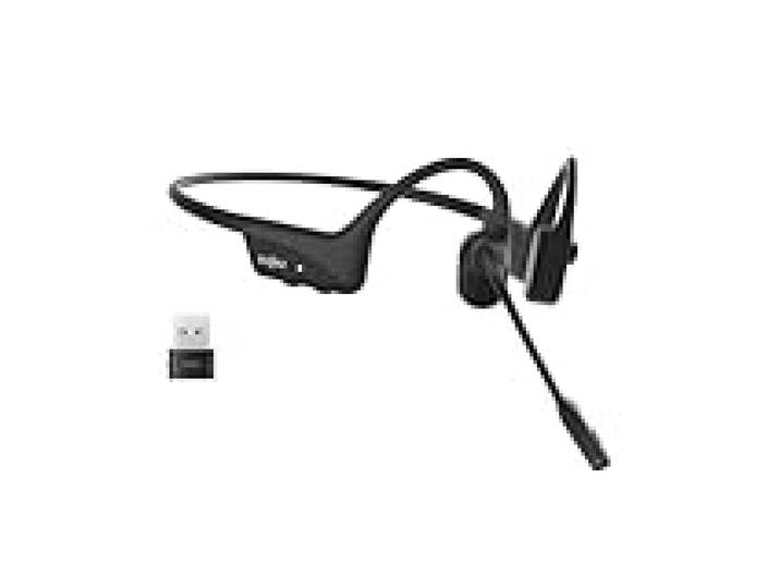 SHOKZ OpenComm2 UC Open-Ear-Design Dual Bluetooth Headset zertifieziert für Zoom mit USB-A Bluetooth Adapter