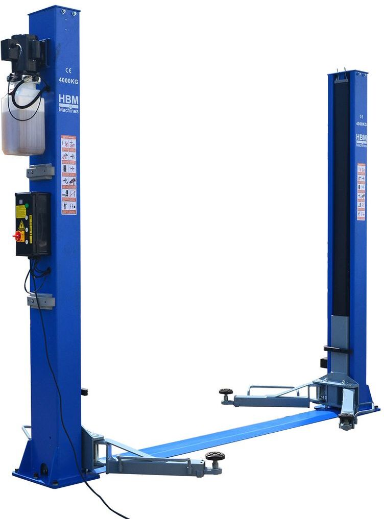HBM professionelle hydraulische 2-Säulen-Hebebühne 4000 kg