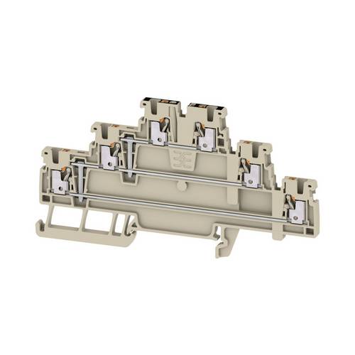 Weidmüller 2817980000 Durchgangsklemme Push-In-Klemme, Steckanschluss Dunkelbeige 50St.