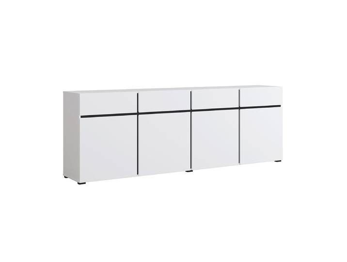 Buffet 4 portes 4 tiroirs Lilia Blanc
