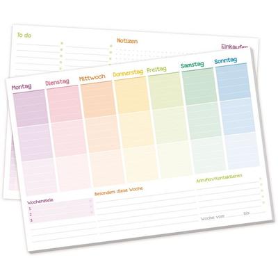 paper&you Tisch-Block Wochenplan A4