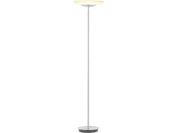 Stehlampe Pratella Nickel matt mit Chrom abgesetzt 4600 lm Dimmbar H 180 cm - LED - Lichtfarbe: Warmweiss - Kaltes Tagesweiss - Stehlampe- LED