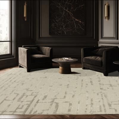 Alora Decor Hartley Geometric Beige Modern Area Rug