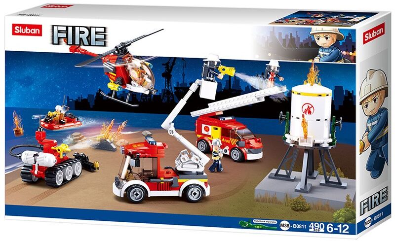 Fire : Brigade d'intervention des Pompiers 490 pcs - Sluban
