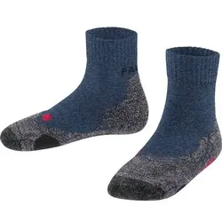 FALKE TK2 Short Kinder Socken, Größe 31-34 in Blau Blau