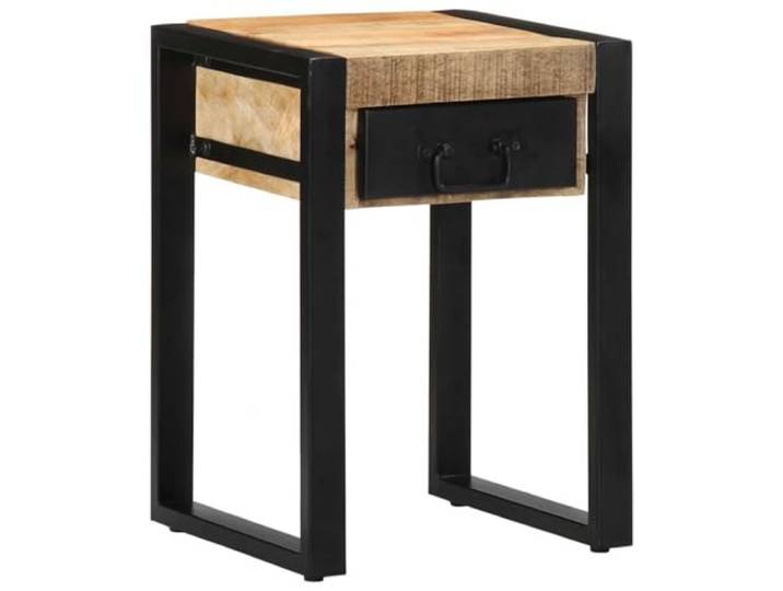 Beistelltisch 35x35x50 cm aus Massivholz Mango mit Schublade und Ablage Massives Mangoholz, raue Oberfläche, Schublade und Ablage, vielseitig nutzbar, jedes Stück ein Unikat