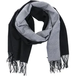 Antonio Damen Schal soft Cashmera - schwarz/grau