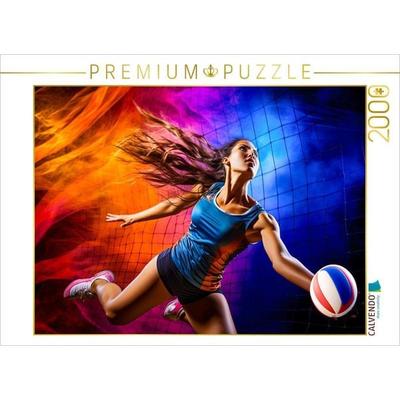 CALVENDO Puzzle Ein Motiv aus dem Kalender Volleyball und Motivation | 2000 Teile Lege-Größe 90x67cm Foto-Puzzle für glückliche Stunden
