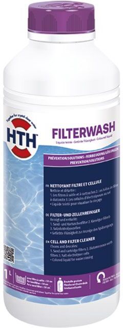 HTH Filterwash - nettoyant filtre et cellule d'électrolyse - Bidon de 1 L