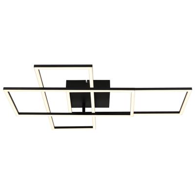 GLOBO LIGHTING LED Deckenleuchte "GABRIEL", schwarz, Leuchten, Deckenlampe/Wohnzimmer/Schlafzimmer/modern, LED Deckenleuchte
