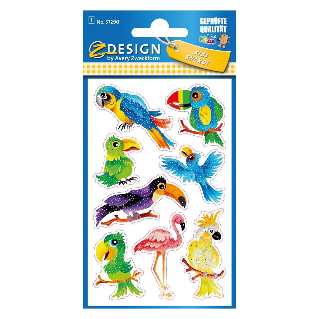 Z-Design Glitzer Aufkleber (8 Sticker) (57290)