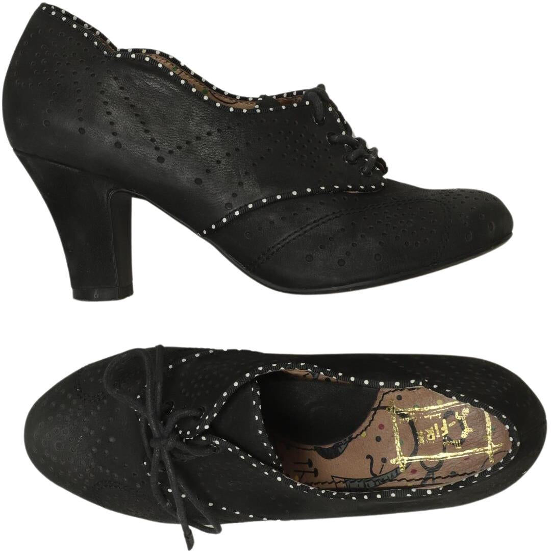 Miss L Fire Damen Halbschuh, Schwarz, Gr. EU 37, Leder - Second Hand
