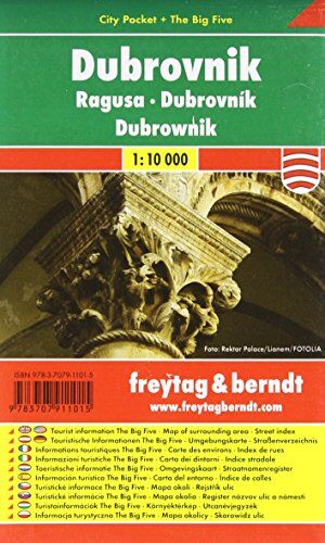 Freytag Berndt Stadtpläne, Dubrovnik, City Pocket + The Big Five - Maßstab 1:10.000 - Preis vom 09.10.2026 07:28:09 h