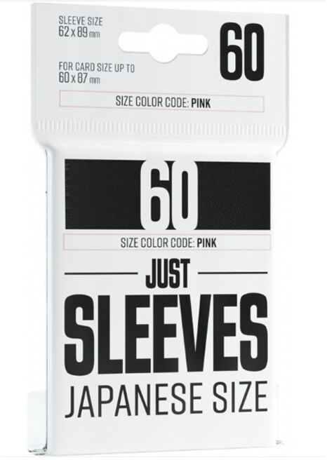 Gamegenic GG : 60 Just Sleeves - Japanese Size Black