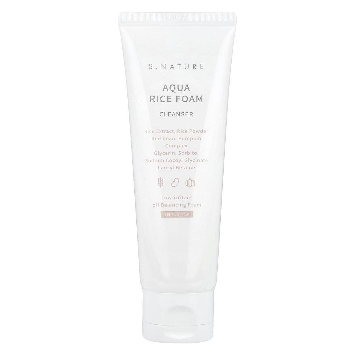 S.Nature Aqua Rice Foam Cleanser ryżowa pianka do mycia twarzy 80ml (Reinigungsschaum, 80 ml) (8809506310895)