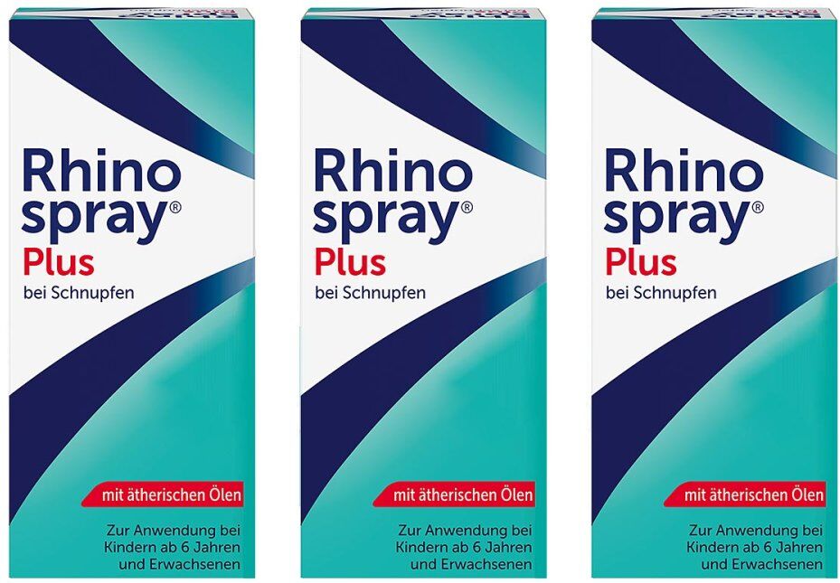 Rhinospray Plus Nasenspray bei Schnupfen & verstopfter Nase 3x10ml