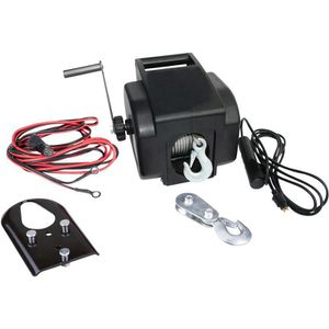 Güde Seilwinde 1200/ 12 Volt, 55127, 12V/manuell, 1800kg max. Zugkraft, Stahlseil 9m