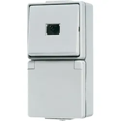 Jung Taster-/SCHUKO-Kombination 671 W