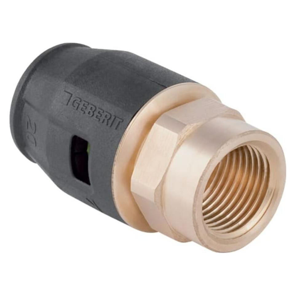 Geberit bergang PushFit d= 25mmxRp 1, mit Innengewinde, Rotguss (88772182)