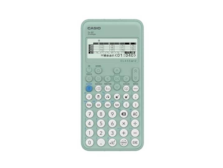 Casio FX-92COLLEGE-W-ET Schoolrekenmachine FX-92 College Classwiz Engineering/wetenschapper Groen