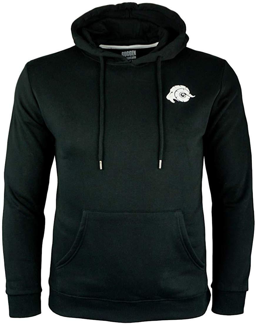 Herren Wandern Kapuzenpullover Fleece Hoodie Outdoor Schwarz