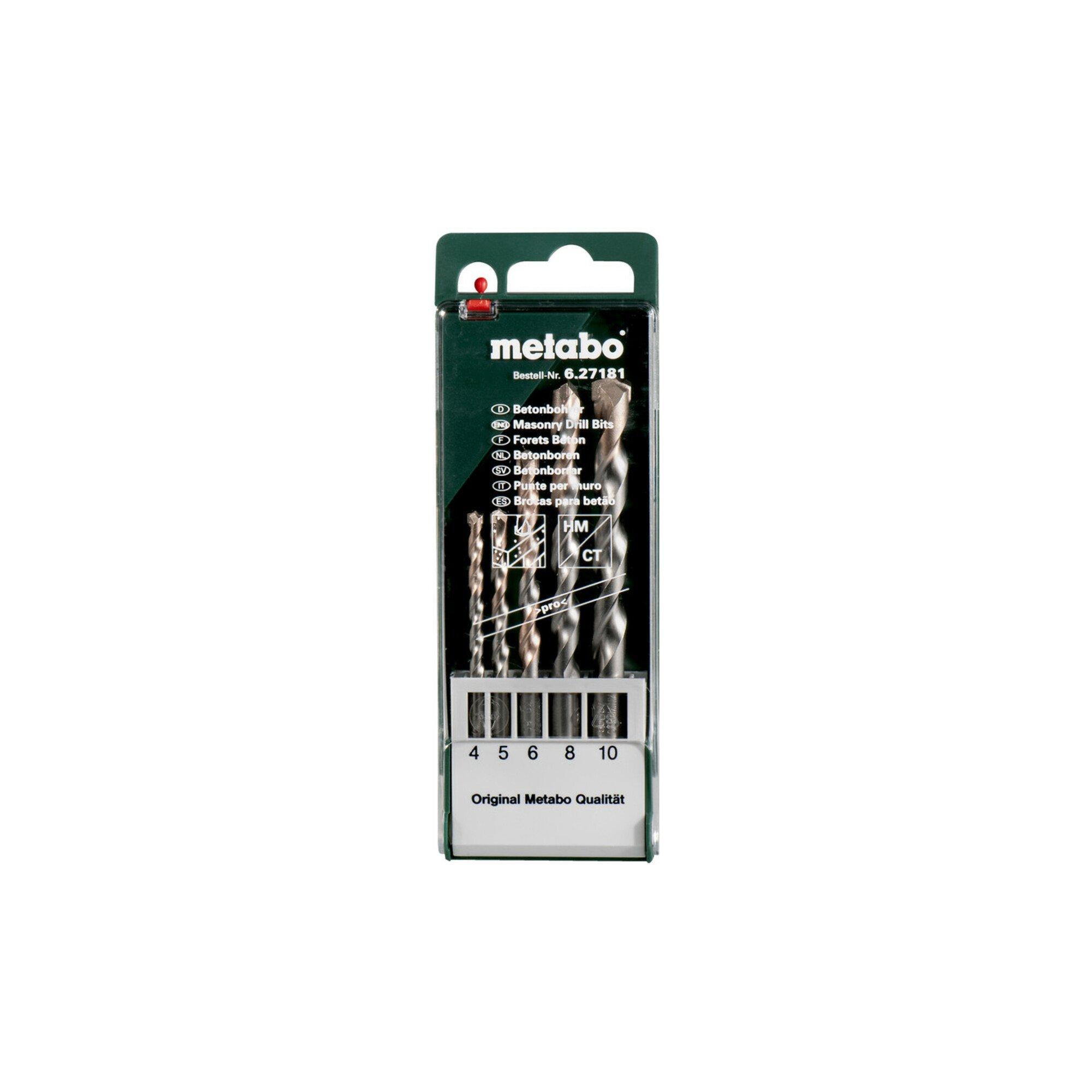Metabo Beton-Bohrerkassette pro, 5-teilig (627181000)