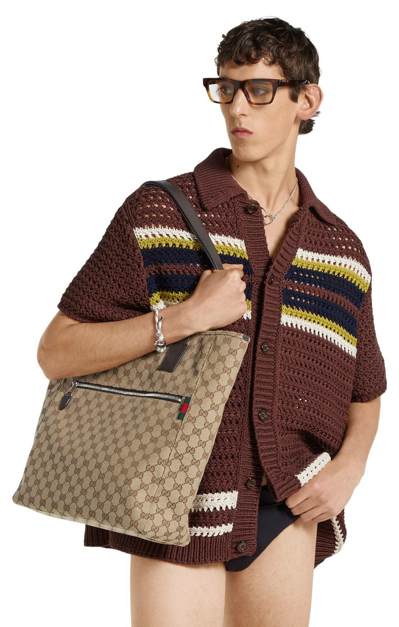 Gucci Herren Handtasche Tote Bag Medium Canvas Modell 834796-FAEPS-9752