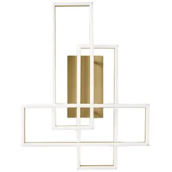 Gea Luce Dyana P 60W 1900lm 3000K LED-Deckenleuchte aus gebürstetem Gold-Aluminium, dimmbar, Phasenanschnitt, Direktlicht - Gealuce