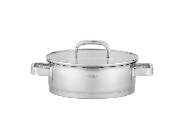 Servierpfanne Silver Line Edelstahlfarben Ø ca. 24cm