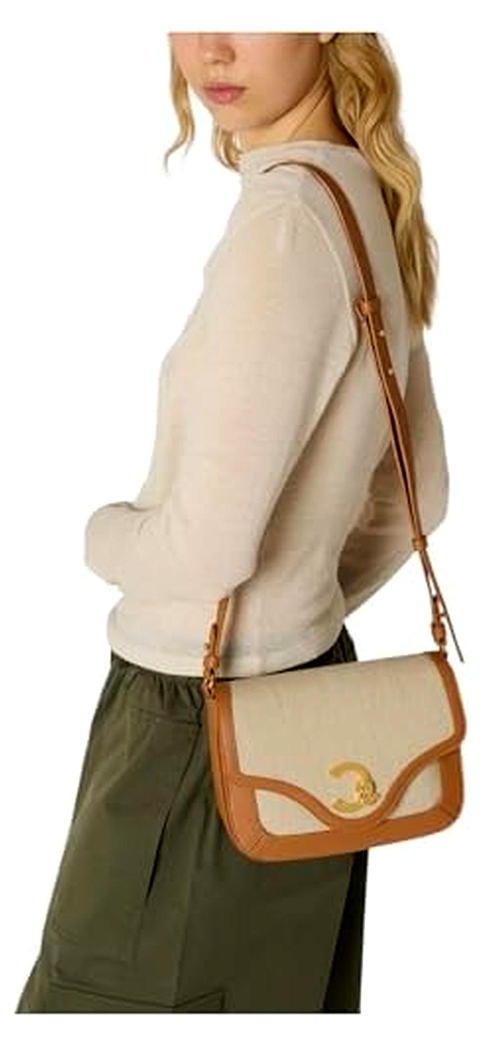 Umhängetasche C-Me Canvas Handbag Natural /