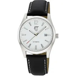 ETT Eco Tech Time EGS-40406-11L Herrenuhr Automatik Motion Drive Leder Schwarz