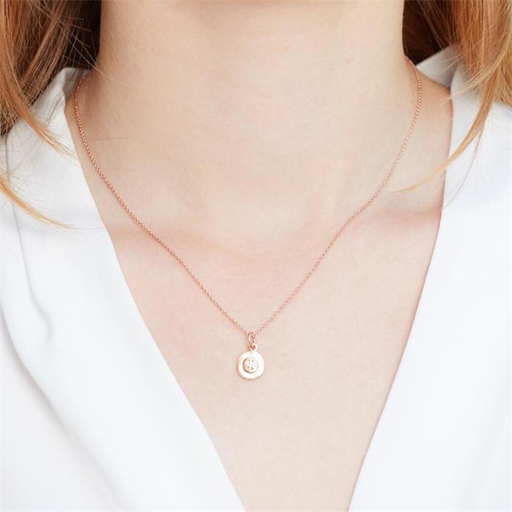 Unique Silberkette 925 vergoldet mit Anhänger rosé