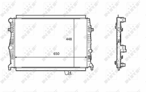 Nrf Kühler, Motorkühlung 58398 Für Vw