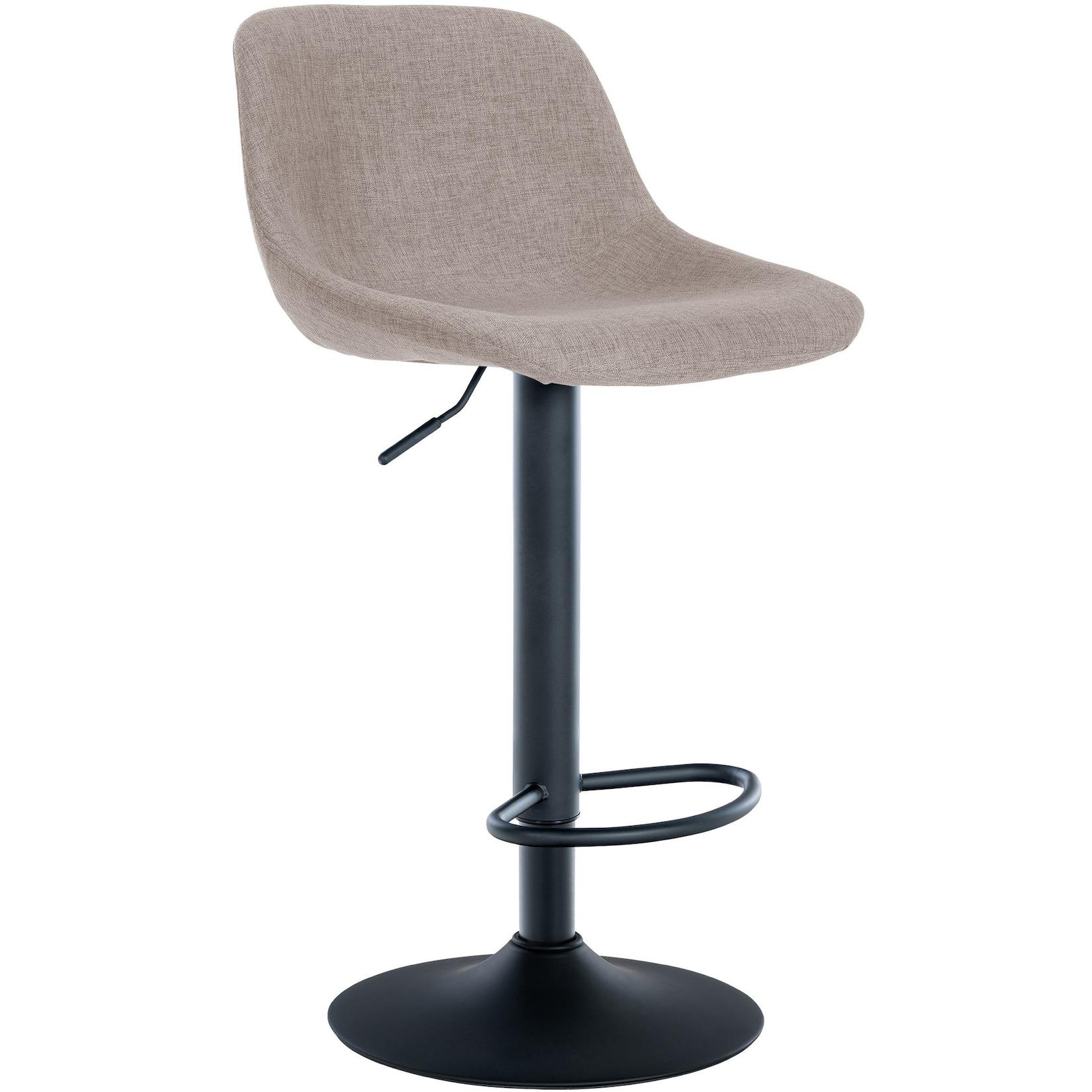 CLP Barhocker Loft Stoff Farbe: taupe, Material: Stoff