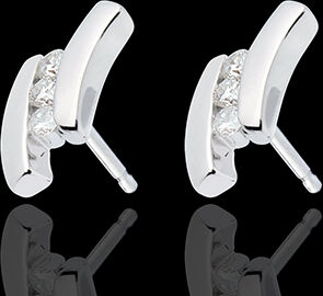 Edenly Ohrstecker Kostbarer Kokon - Liebesgedicht - WeiÃŸgold - 6 Diamanten - 1