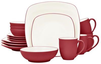 Noritake Colorwave 16-Piece Square Set, Service for 4