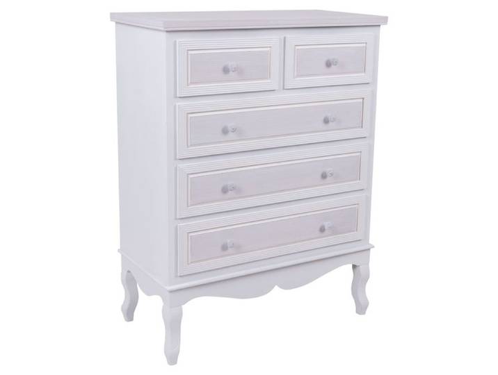 Commode en bois blanche 80x40x105