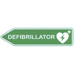 MEDX5 AED-Z-SCHILD-L AED-Schild Außenbereich Aluminium